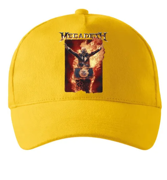 Кепка Megadeth fire Vic Сонячно жовтий фото