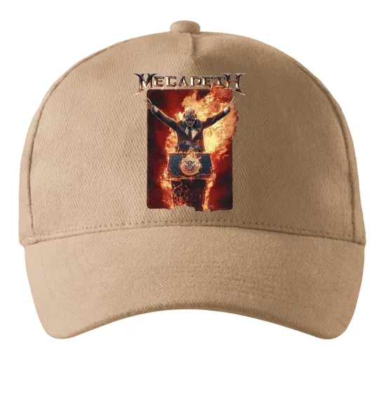 Кепка Megadeth fire Vic Пісочний фото