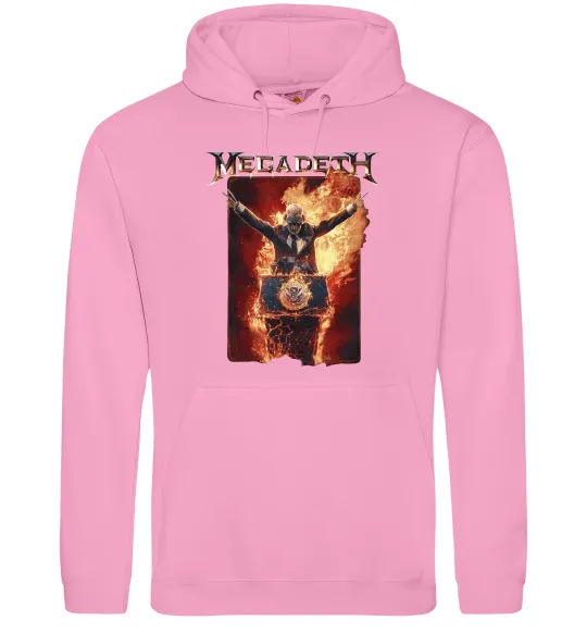 Жіноча толстовка (худі) Megadeth fire Vic Рожевий фото