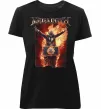 Жіноча преміум футболка Megadeth fire Vic Чорний фото