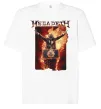Футболка Оверсайз Megadeth fire Vic Білий фото