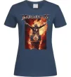 Жіноча футболка Megadeth fire Vic Темно-синій фото