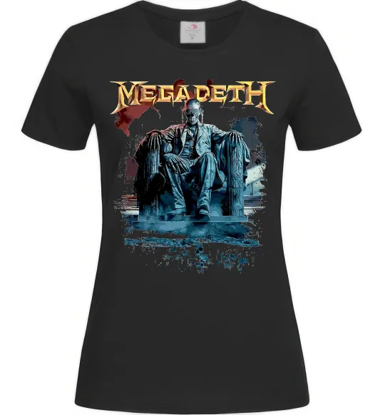 Жіноча футболка Megadeth Вік Ратлхед Чорний фото