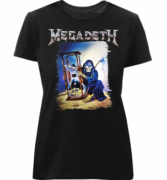 Женская премиум футболка Megadeth poster Черный фото