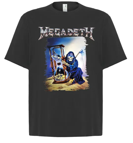 Футболка Оверсайз Megadeth poster Черный фото