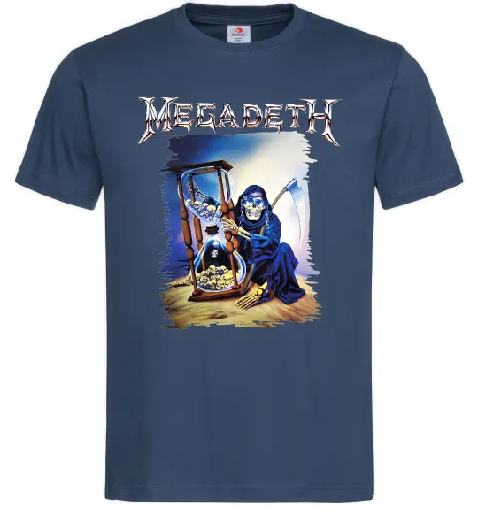 Чоловіча футболка Megadeth poster Темно-синій фото
