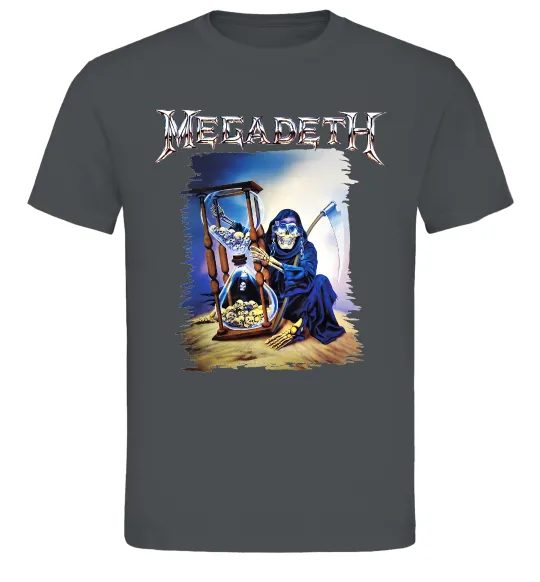 Чоловіча футболка Megadeth poster Графіт фото