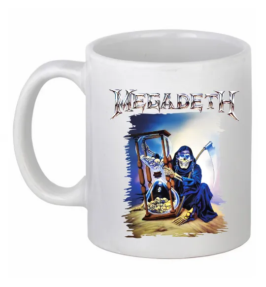 Чашка керамічна Megadeth poster Білий фото