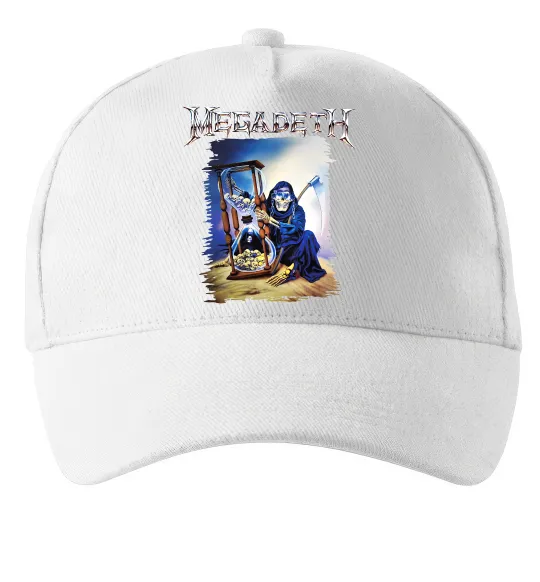 Кепка Megadeth poster Білий фото