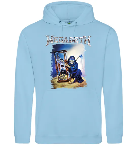 Чоловіча толстовка (худі) Megadeth poster Блакитний фото