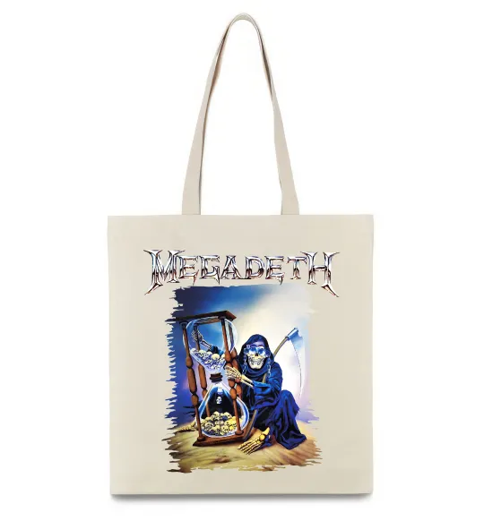 Еко-сумка Megadeth poster Бежевий фото