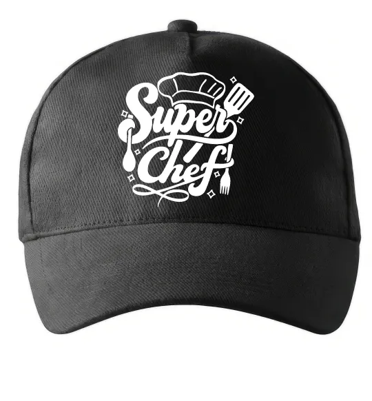 Кепка Супер Шеф, колір - чорний Чорний фото