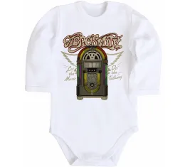 Детский боди Aerosmith let the music do Белый фото