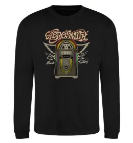 Свитшот Aerosmith let the music do Черный фото
