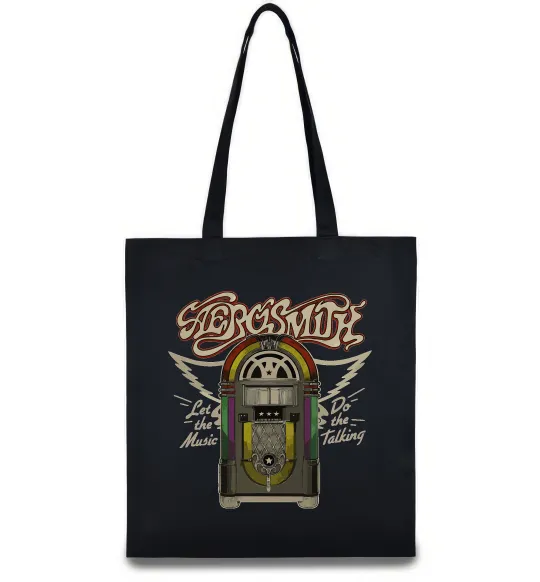 Еко-сумка Aerosmith let the music do Чорний фото