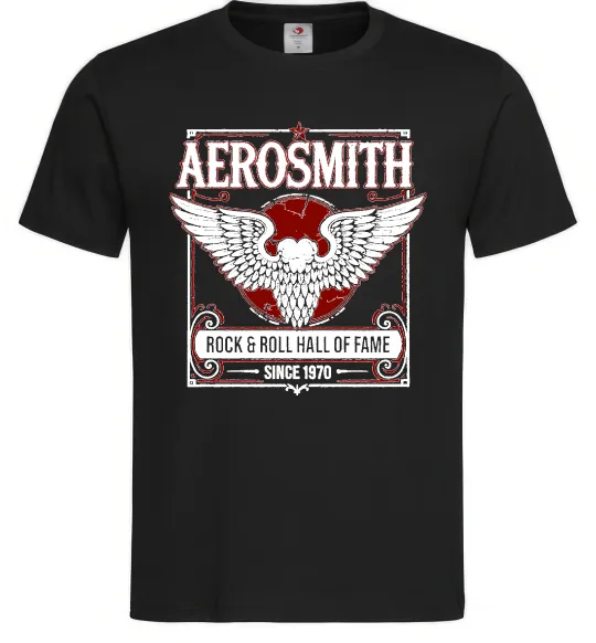 Мужская футболка Aerosmith hall of fame Черный фото
