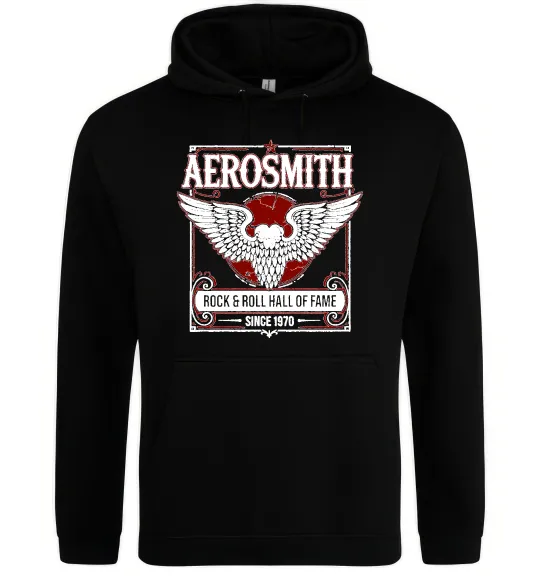Женская толстовка (худи) Aerosmith hall of fame Черный фото