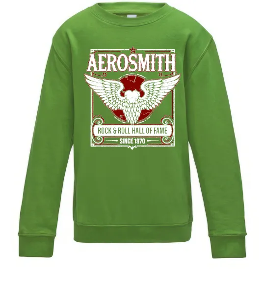Детский Свитшот Aerosmith hall of fame Лаймовый фото
