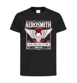 Дитяча футболка Aerosmith hall of fame Чорний фото