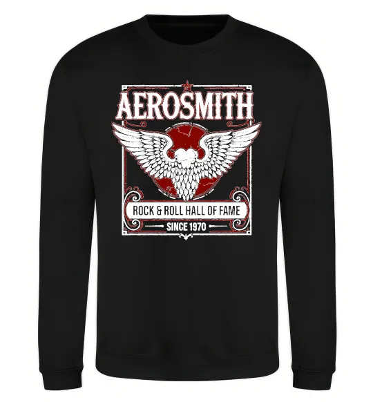 Свитшот Aerosmith hall of fame Черный фото