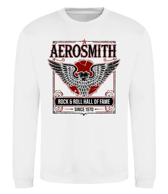 Свитшот Aerosmith hall of fame Белый фото