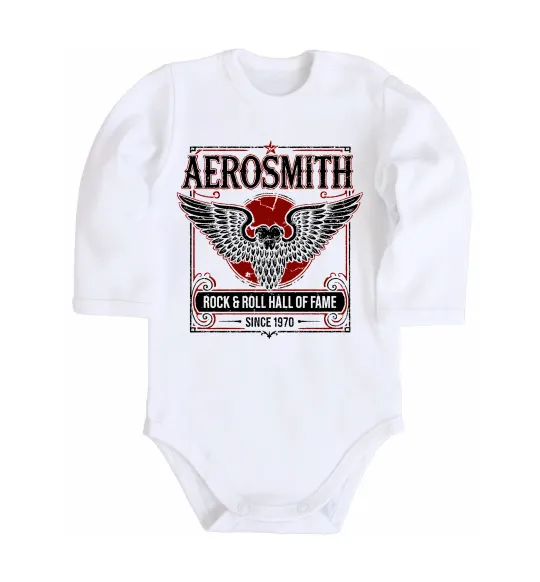 Детский боди Aerosmith hall of fame Белый фото