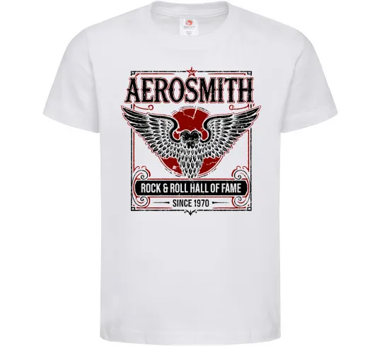 Детская футболка Aerosmith hall of fame Белый фото
