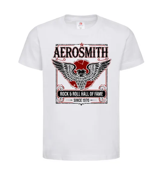 Детская футболка Aerosmith hall of fame Белый фото