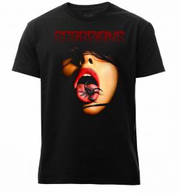 Мужская премиум футболка Scorpions скорпіон на язику