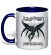 Чашка с цветной ручкой Judas Priest Painkiller Глубокий темно-синий Чашка с цветной ручкой Judas Priest Painkiller Глубокий темно-синий фото