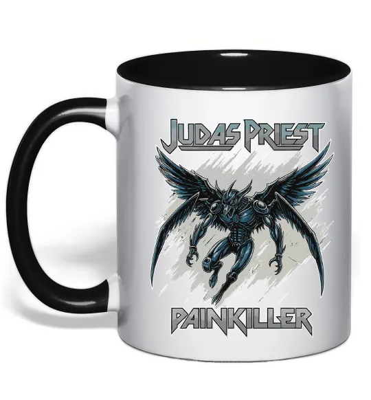 Чашка с цветной ручкой Judas Priest Painkiller Черный фото