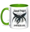 Чашка с цветной ручкой Judas Priest Painkiller Зеленый Чашка с цветной ручкой Judas Priest Painkiller Зеленый фото