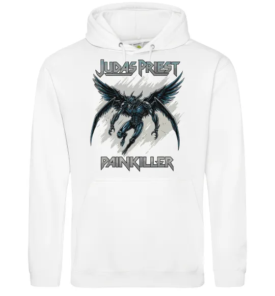 Женская толстовка (худи) Judas Priest Painkiller Белый фото