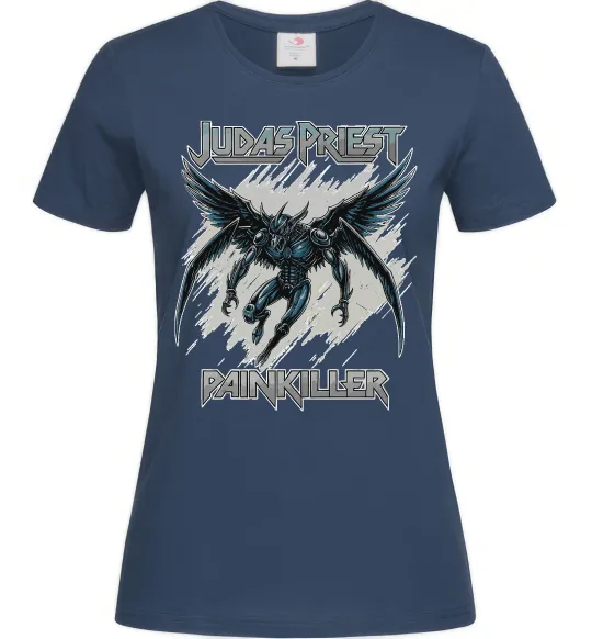 Женская футболка Judas Priest Painkiller Темно-синий фото