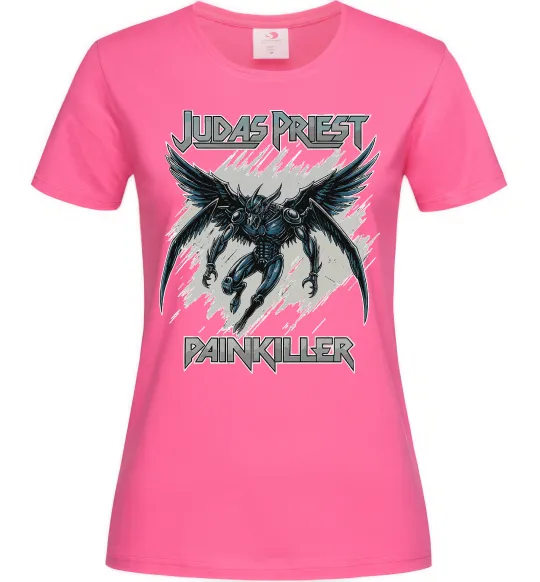 Женская футболка Judas Priest Painkiller Ярко-розовый фото