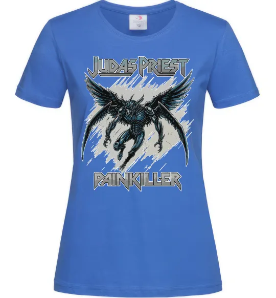 Женская футболка Judas Priest Painkiller Ярко-синий фото