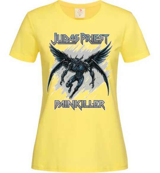 Женская футболка Judas Priest Painkiller Лимонный фото