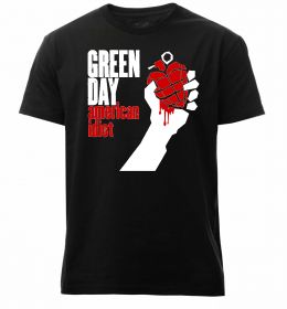 Мужская премиум футболка Green day american idiot