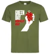 Мужская футболка Green day american idiot Оливковый Мужская футболка Green day american idiot Оливковый фото
