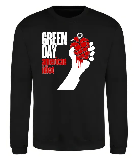 Свитшот Green day american idiot Черный фото