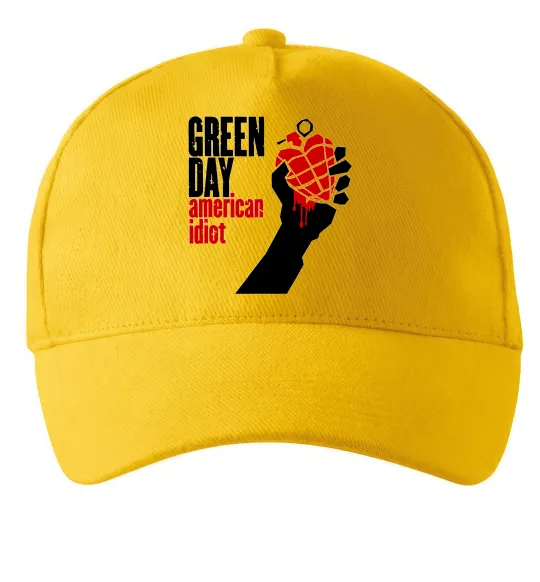 Кепка Green day american idiot Солнечно желтый фото