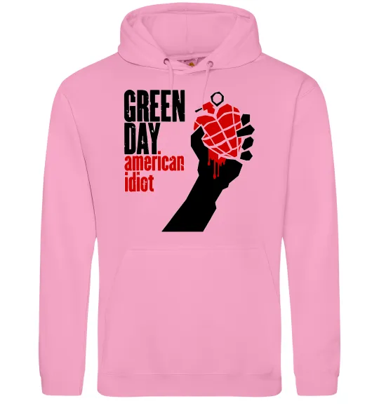 Жіноча толстовка (худі) Green day american idiot Рожевий фото