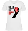 Женская футболка Green day american idiot Белый фото