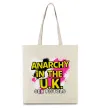 Эко-сумка Anarchy in the UK Бежевый Эко-сумка Anarchy in the UK Бежевый фото