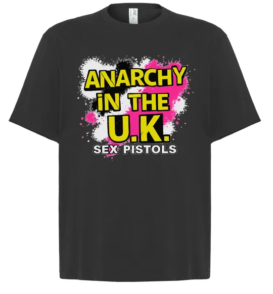Футболка Оверсайз Anarchy in the UK Черный фото