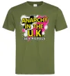 Мужская футболка Anarchy in the UK Оливковый Мужская футболка Anarchy in the UK Оливковый фото