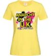 Женская футболка Anarchy in the UK Лимонный Женская футболка Anarchy in the UK Лимонный фото