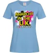 Женская футболка Anarchy in the UK Голубой Женская футболка Anarchy in the UK Голубой фото