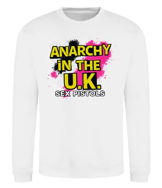 Свитшот Anarchy in the UK Белый фото