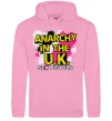 Чоловіча толстовка (худі) Anarchy in the UK Рожевий Чоловіча толстовка (худі) Anarchy in the UK Рожевий фото